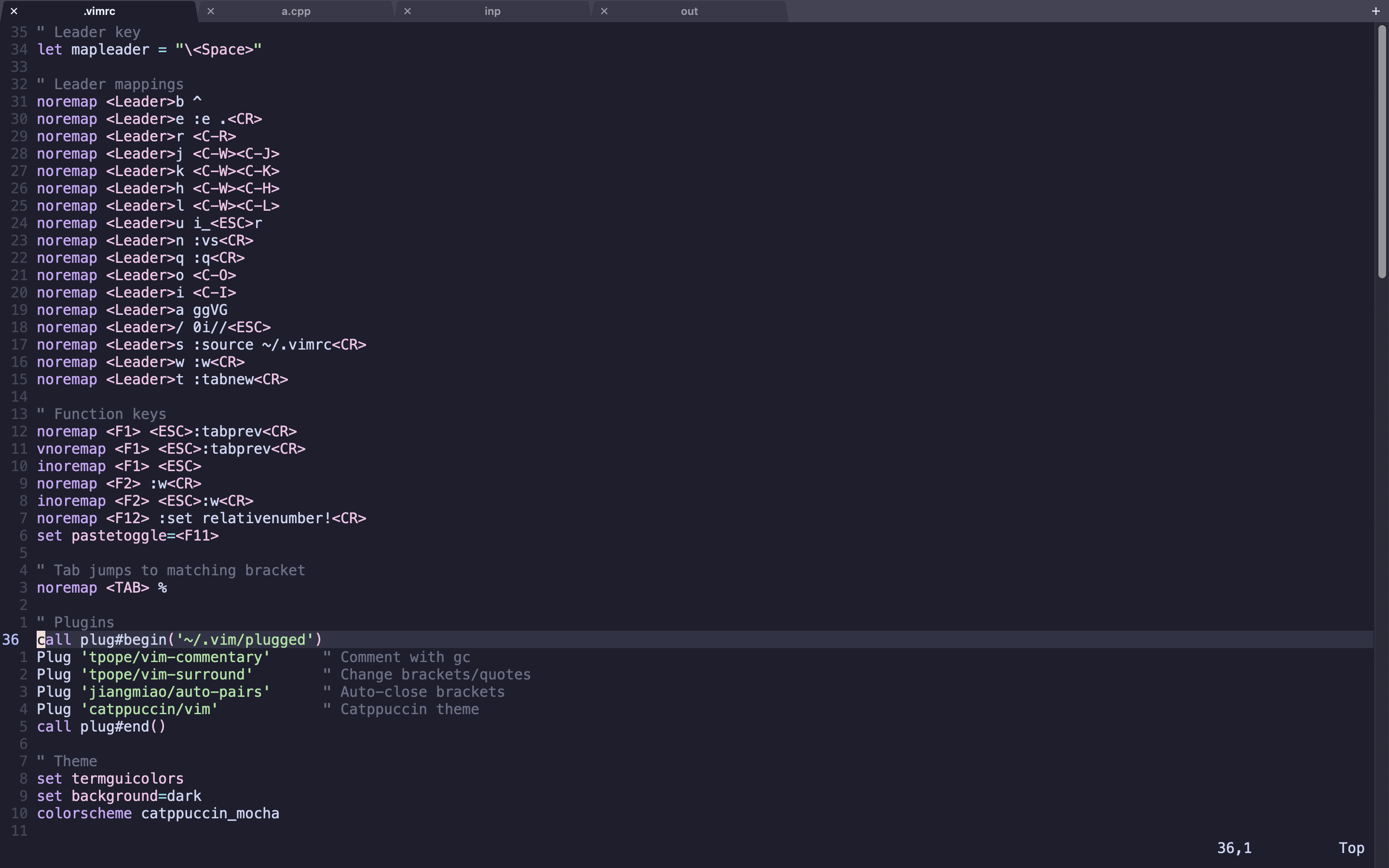 Vim Setup for Competitive Programming